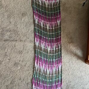 Beautiful New w/ tags Handmade Multicolor Scarf made by women in India